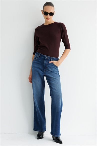 Bol Paça Denim Pantolon