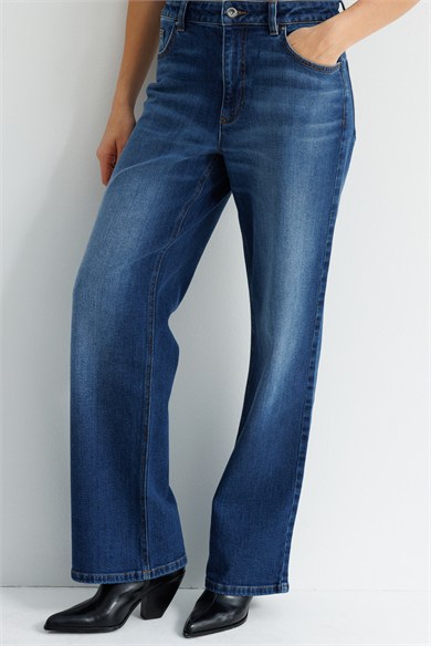 Bol Paça Denim Pantolon