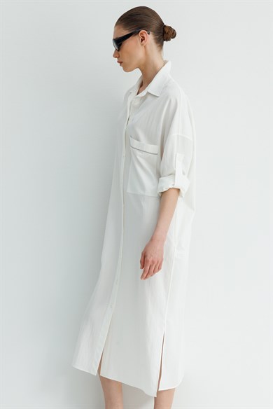 Cepli Gömlek Elbise