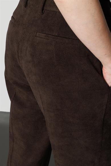 Çift Pile Kadife Pantolon