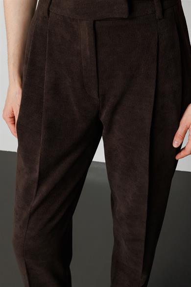 Çift Pile Kadife Pantolon