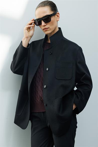 Dik Yaka Oversize ceket