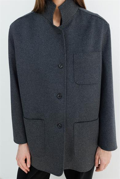 Dik Yaka Oversize ceket