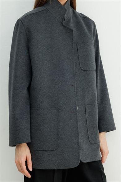 Dik Yaka Oversize ceket