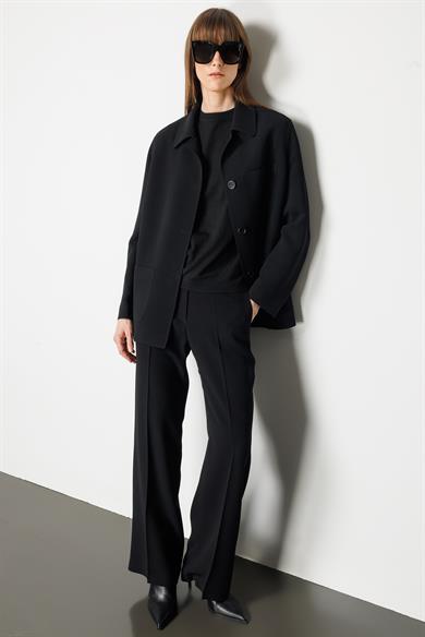 Dıştan Cepli Oversize Ceket