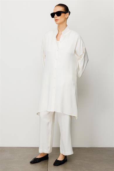 Elastan Kemerli Bol Kesim Kısa Pantolon