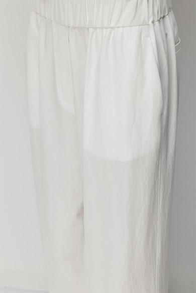 Elastan Kemerli Bol Kesim Pantolon
