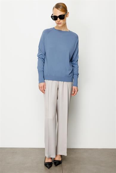 Elastan Kemerli Bol Kesim Pantolon