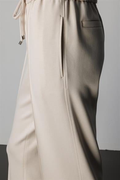 Elastan Kemerli Bol Kesim Sweat Pantolon
