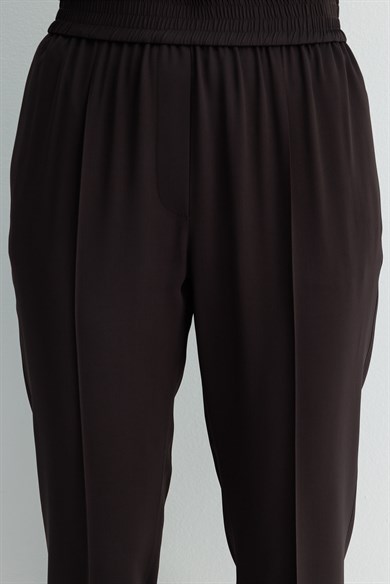Elastan Kemerli Dar Paça Pantolon