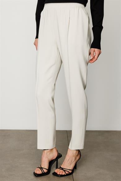 Elastan Kemerli Dar Paça Pantolon