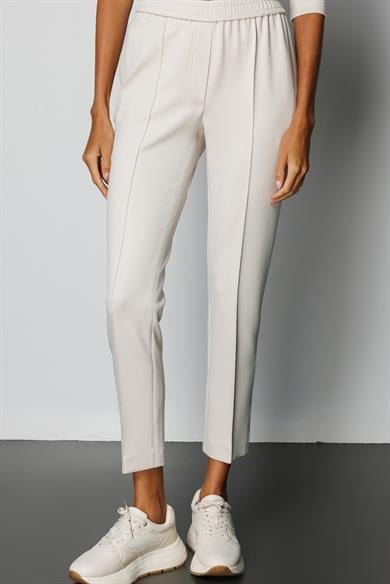 Elastan Kemerli Önden Dikişli Sweat Pantolon