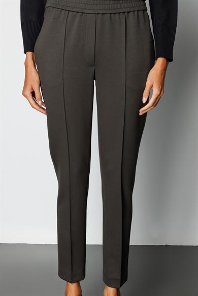 Elastan Kemerli Önden Dikişli Sweat Pantolon