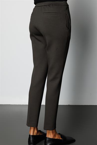 Elastan Kemerli Önden Dikişli Sweat Pantolon