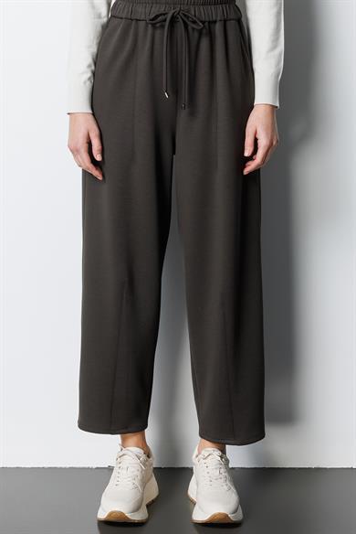 Elastan Kemerli Pensli Sweat Pantolon