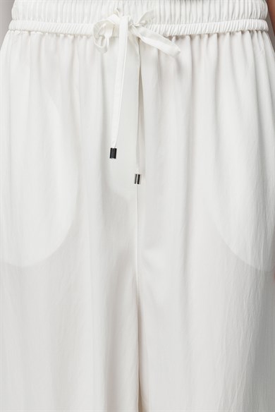 Elastan Kemerli Şalvar Pantolon