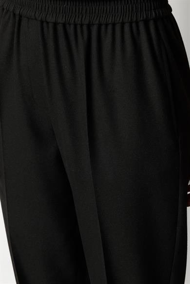 Elastan Kemerli Yırtmaçlı Pantolon