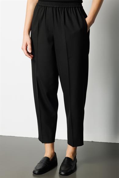 Elastan Kemerli Yırtmaçlı Pantolon