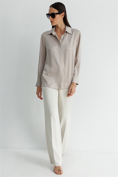 Gizli Pat Uzun Kol Bluz