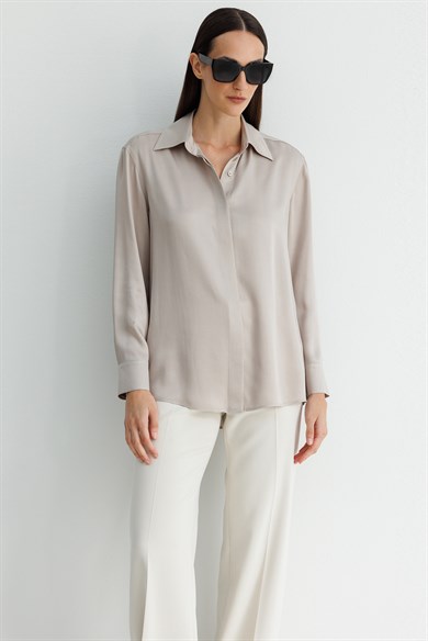 Gizli Pat Uzun Kol Bluz