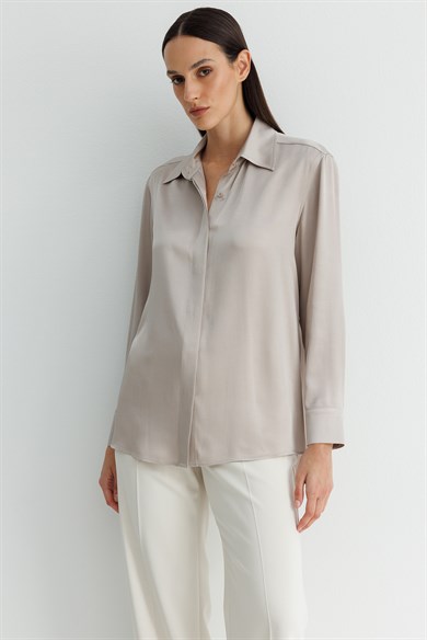 Gizli Pat Uzun Kol Bluz
