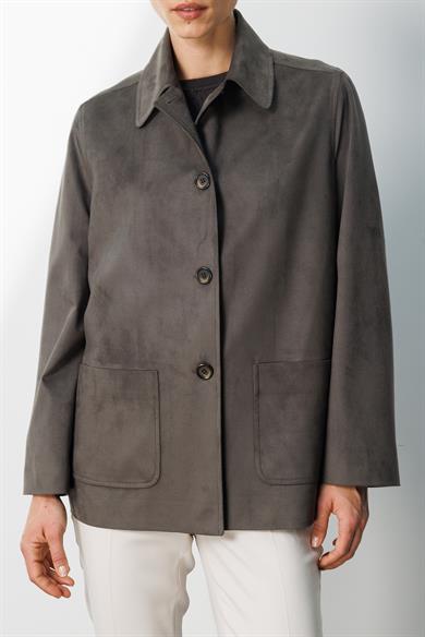 Güderi Görünümlü Dıştan Cepli Ceket