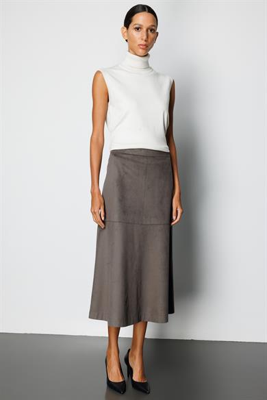 Güderi Görünümlü Parçalı Etek