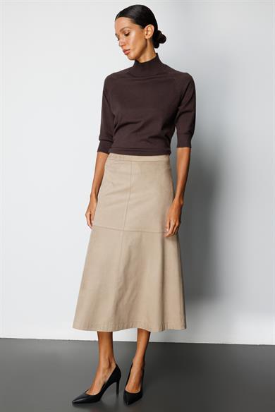 Güderi Görünümlü Parçalı Etek