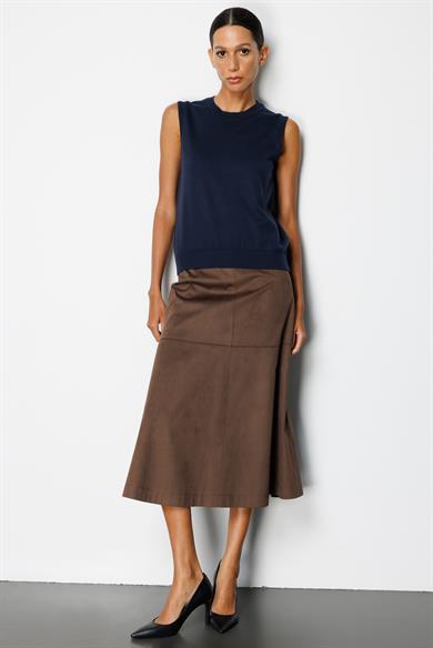 Güderi Görünümlü Parçalı Etek