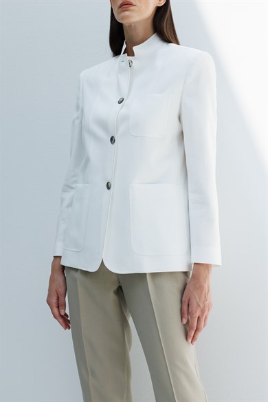 Hakim Yaka Dıştan Cepli Ceket