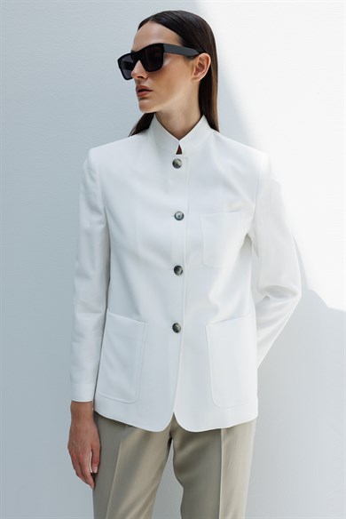 Hakim Yaka Dıştan Cepli Ceket