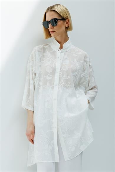 Hakim Yaka Jakarlı Tunik