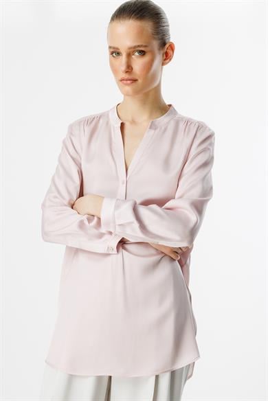 Hakim Yaka Yarım Patlı Bluz