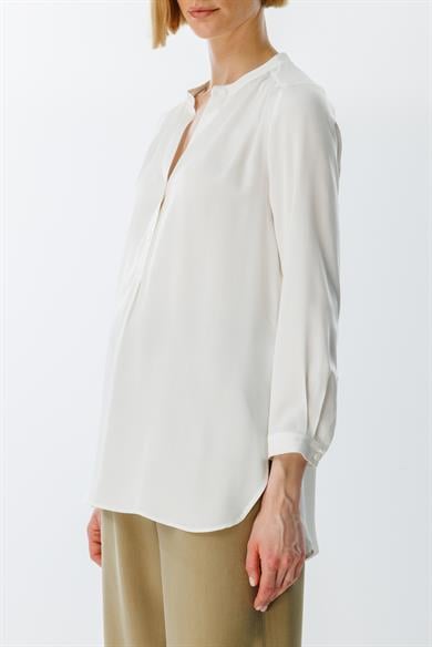 Hakim Yaka Yarım Patlı Bluz