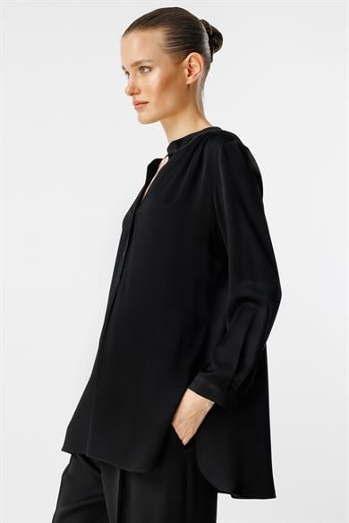 Hakim Yaka Yarım Patlı Bluz