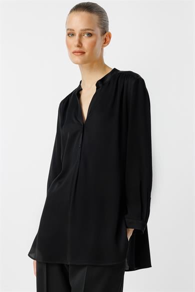 Hakim Yaka Yarım Patlı Bluz