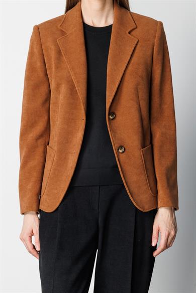 İki Düğme Kadife Ceket