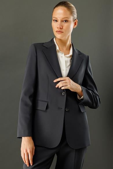 İki Düğme  Puntolu Ceket