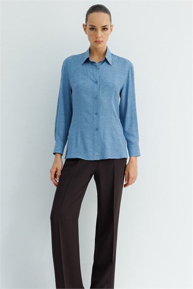 Jakarlı Rayon Bluz