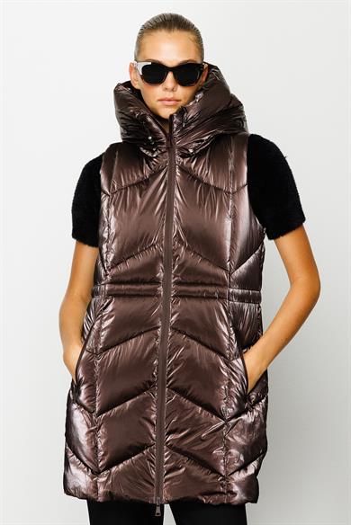 Kapüşonlu Kolsuz Anorak