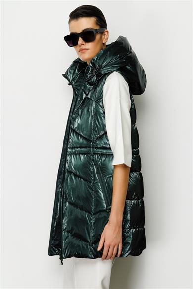 Kapüşonlu Kolsuz Anorak