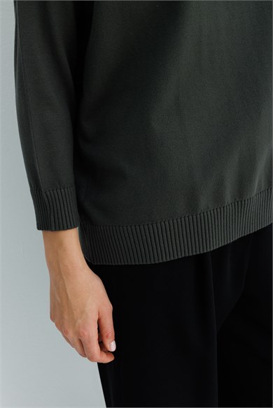 Kayık Yaka Oversize Triko