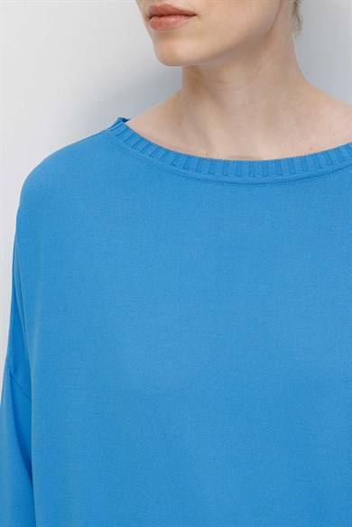 Kayık Yaka Oversıze Triko
