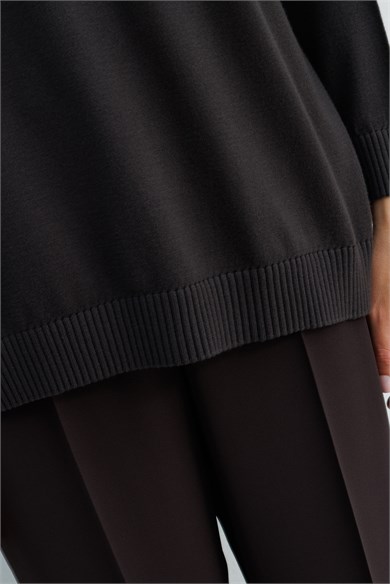 Kayık Yaka Oversize Triko