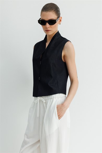Kimono Yaka Kolsuz Bluz