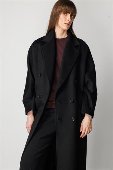 Kruvaze Uzun Kemerli Manto