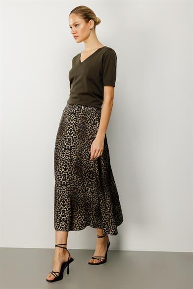 Leopar Kloş Etek