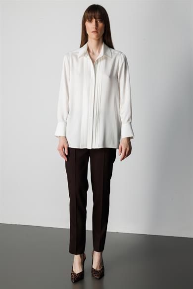 Metal Aksesuarlı Bluz