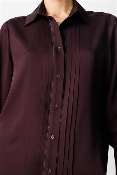 Metal Aksesuarlı Bluz