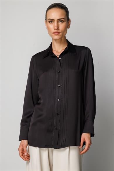 Metal Aksesuarlı Bluz